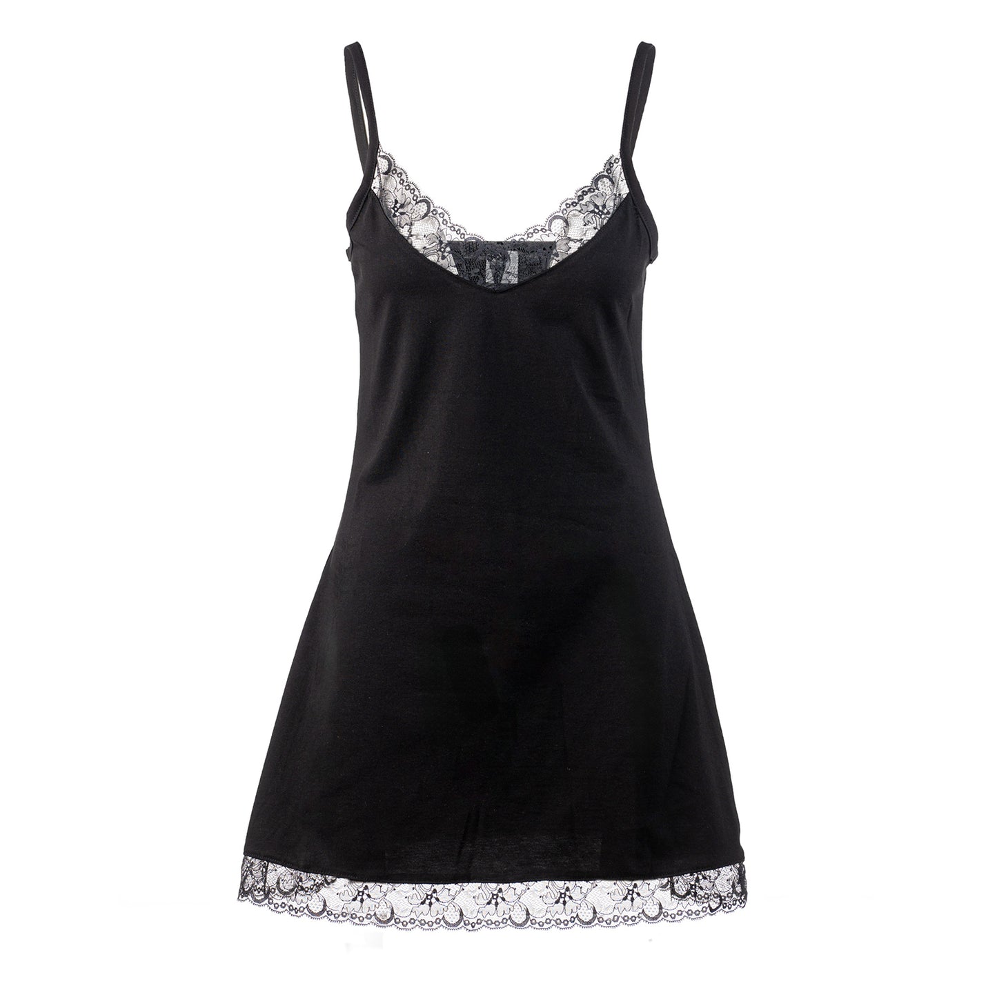 Black nightie wih black lace