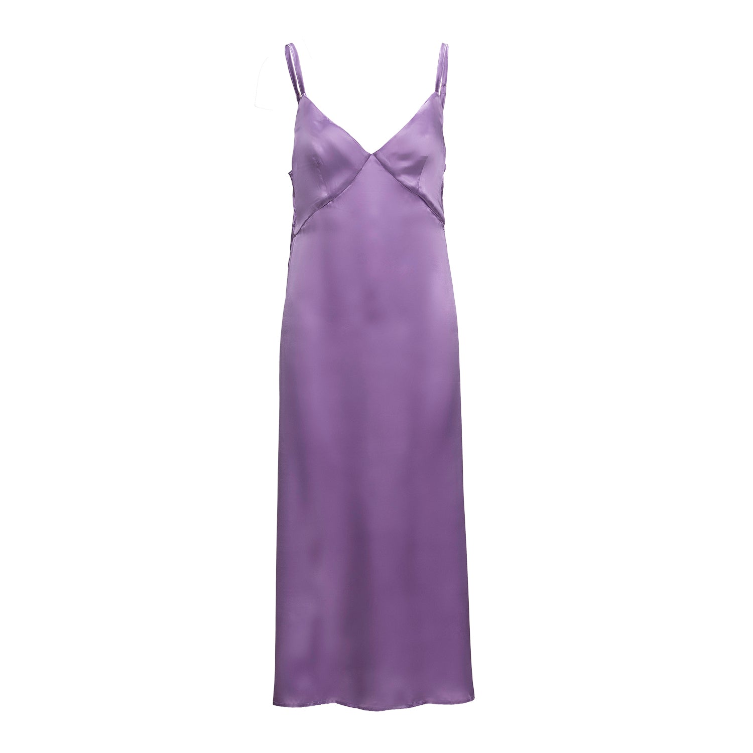 Silk slip purle dress